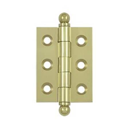 Patioplus 2 x 1.5 in. Hinge with Ball Tips- Unlacquered Bright PA3857670